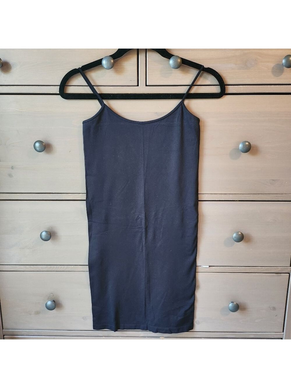 Sugarlips Black Tunic Dress With  Spaghetti Strap
